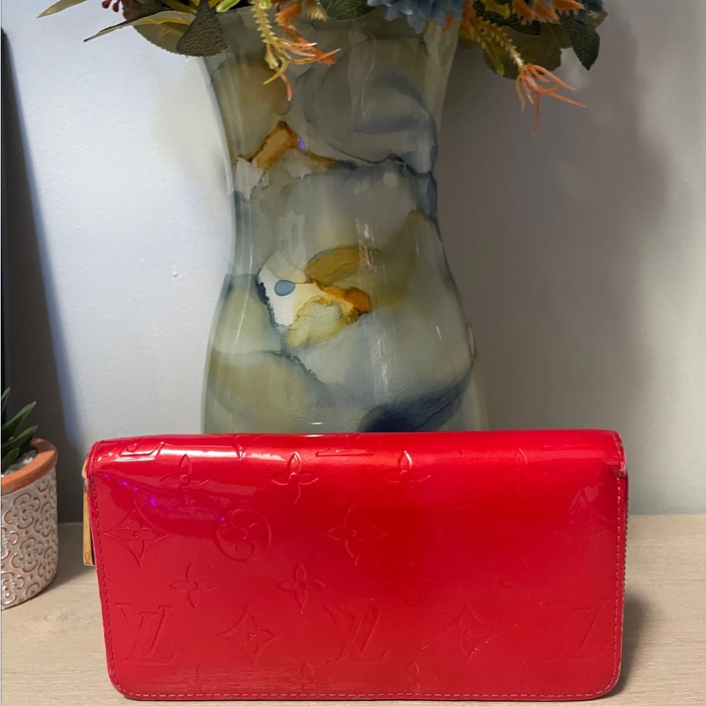 Louis Vuitton Glossy Red Wallet